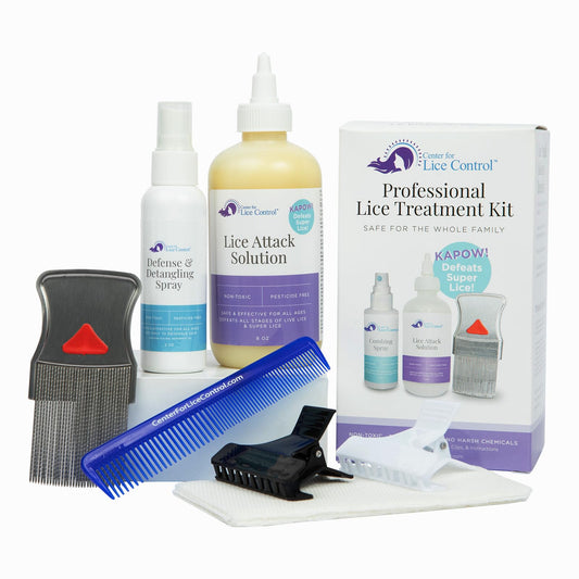 Kapow head lice shampoo bottle for safe at-home treatment on sensitive scalps.