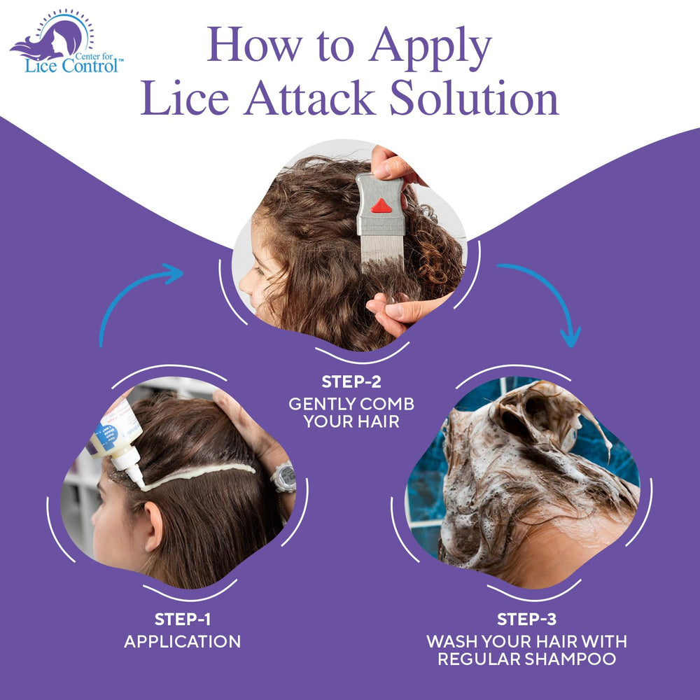 Kapow comb set shown for thorough lice and nit removal.