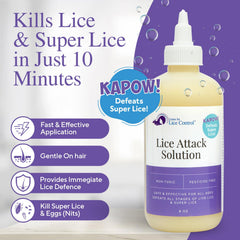 Kapow packaging highlights toxin-free, pesticide-free formula for sensitive scalps.