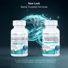 Kappa Nutrition MagBrain capsules close-up highlighting vegan plant-based capsules for clean intake.