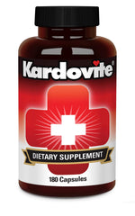 Kardovite bottle front view highlighting circulation support capsules