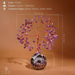 KARMAPLEDGE Copper-wire craftsmanship highlights delicate tree-of-life details.