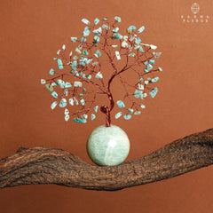 KARMAPLEDGE Crystal Tree of Life handcrafted sculpture with natural variations