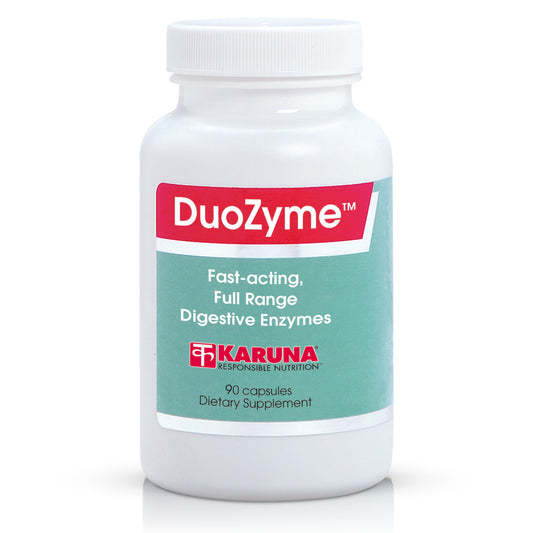 Karuna DuoZyme 90 caps bottle for daily digestive support