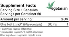 Karuna Olive Leaf Extract capsules close-up, highlighting oleuropein potency for daily support.