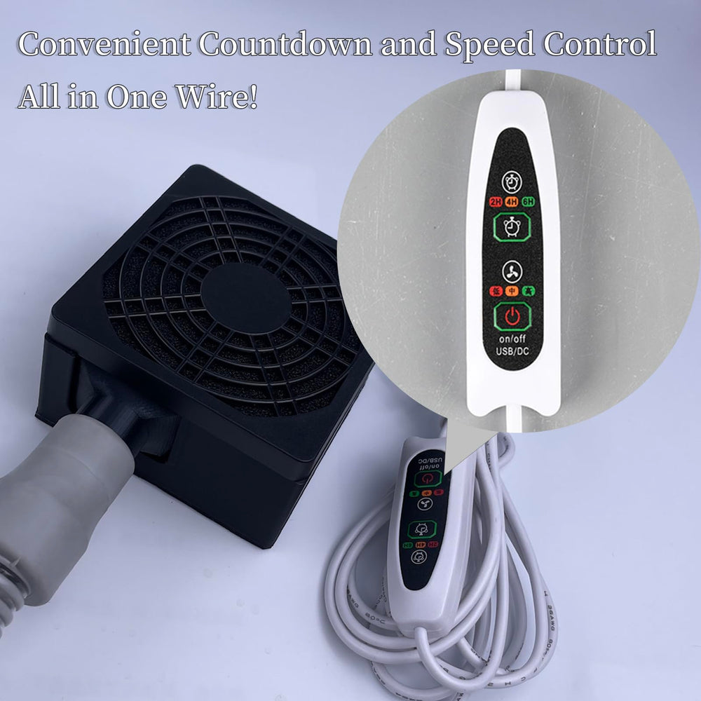 KasaRacks hose dryer's base with noise padding reduces operation sound