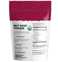 Kate Naturals beet root powder baking for vibrant red color.