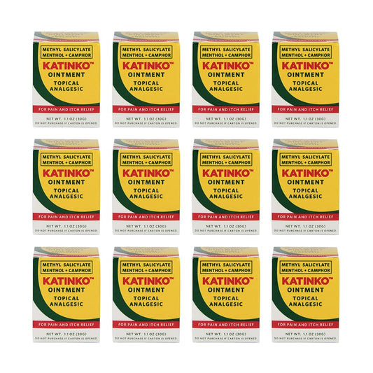 Katinko ointment 30g front view in travel-ready packaging.