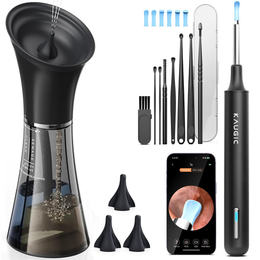 KAUGIC ear wax removal kit camera visual inspection for precise wax assessment