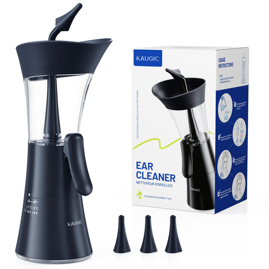 KAUGIC upgraded ear wax removal kit with a compact case for easy on-the-go cleaning.
