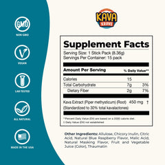 Kava Krave citrus-berry flavor served in a glass for refreshing mood lift.