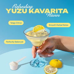KAVA PUNCH mixed drink serve, ready to pour for quick unwind.