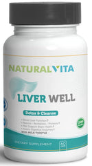 Liver Well capsules arranged for easy daily dosing.