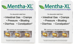 Kaxilu Mentha-XL peppermint oil softgels bottle front for on-the-go refreshment.