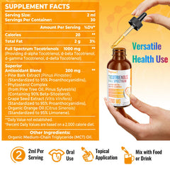 Kayseari liquid tocotrienols dispensed into glass for mixing