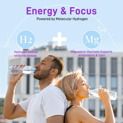 Kedicy cognitive clarity with dissolved hydrogen in a refreshing glass.