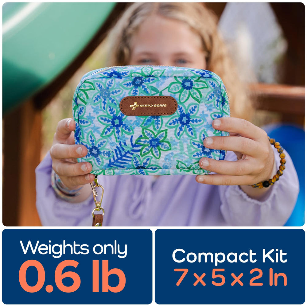 KeepGoing family-friendly design for diaper bags and purses.