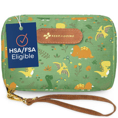 KeepGoing travel first aid kit case front view for families on the go.