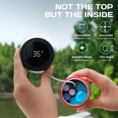 KEKHEALTH Compact 60H insulin cooler digital temp reader for easy monitoring.