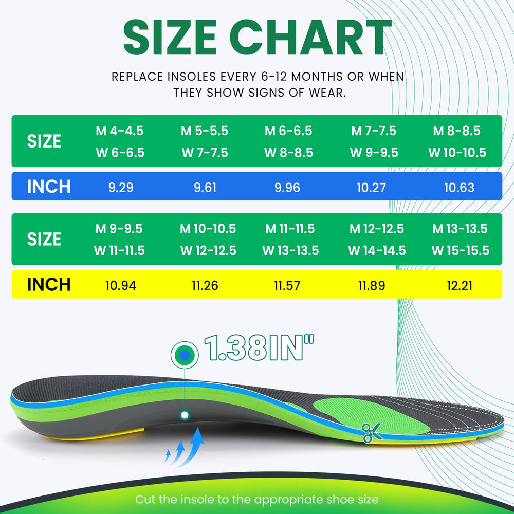 Kelaide sneaker-friendly arch support for all-day wear