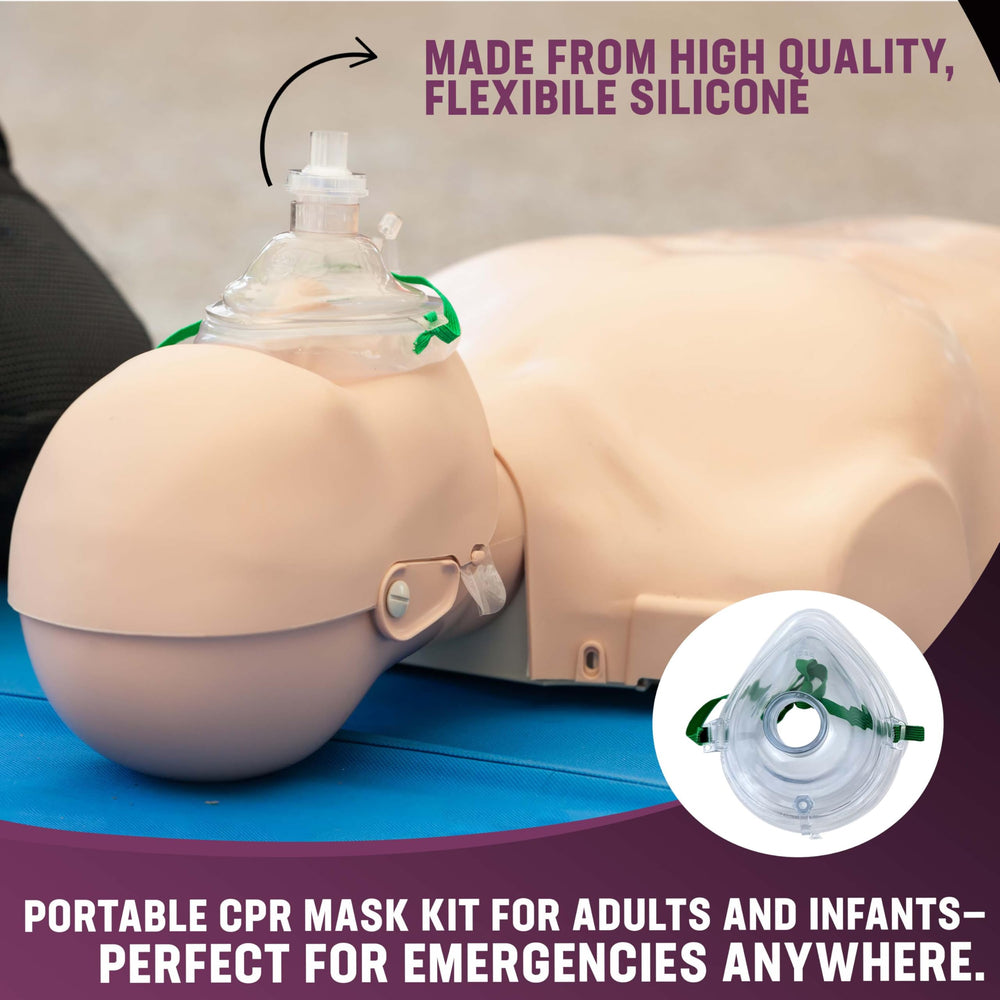 Kemp USA infant CPR mask enabling safe, age-appropriate rescue breaths.