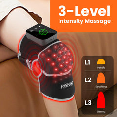 KENEO knee brace heat settings provide customizable warmth during treatment.