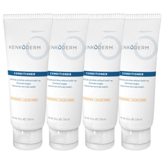 Kenkoderm psoriasis conditioner bottle with fragrance-free label for sensitive scalps