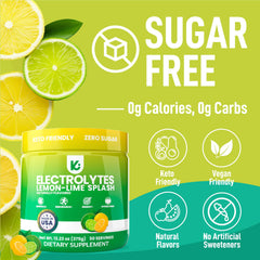 Glass with Keppi lemon-lime drink shows clean-label hydration.