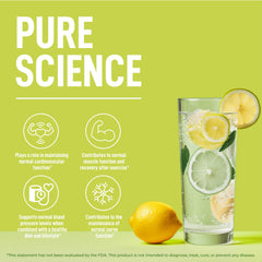 Label highlights no sugar and zero calories per serving.
