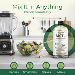 Keppi MCT Oil label emphasizing certifications and clean ingredients