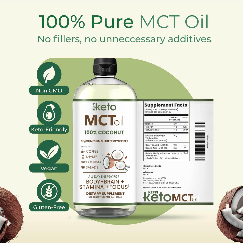 Keppi MCT Oil in a smoothie to support everyday energy