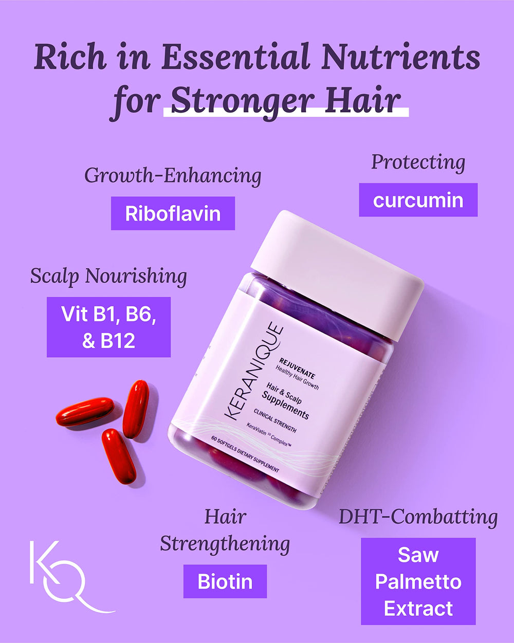 Keranique KeraViatin packaging front showing a clinical-strength formula.
