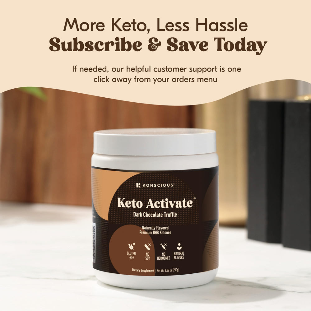 Keto Activate powder mix being stirred in a cup for smooth texture
