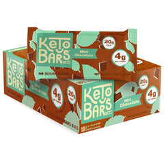 Keto Bars original 10-pack box, ideal for on-the-go keto snacking.