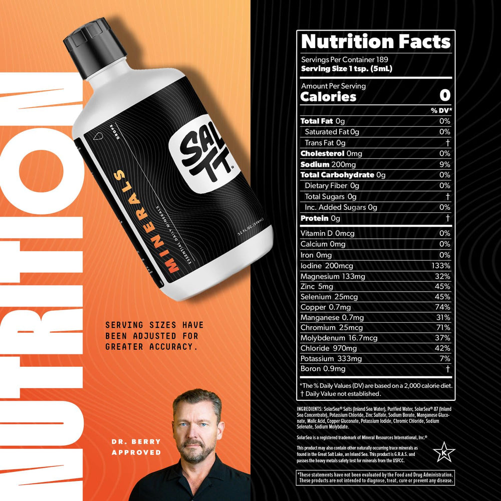 SALTT Minerals on the kitchen counter for daily use
