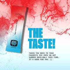 Keto Chow SALTT ready drink in glass demonstrates refreshing electrolyte balance.