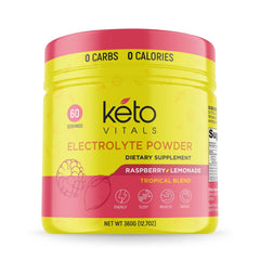 Athlete hydration scene with Keto Vitals powder dissolving during training