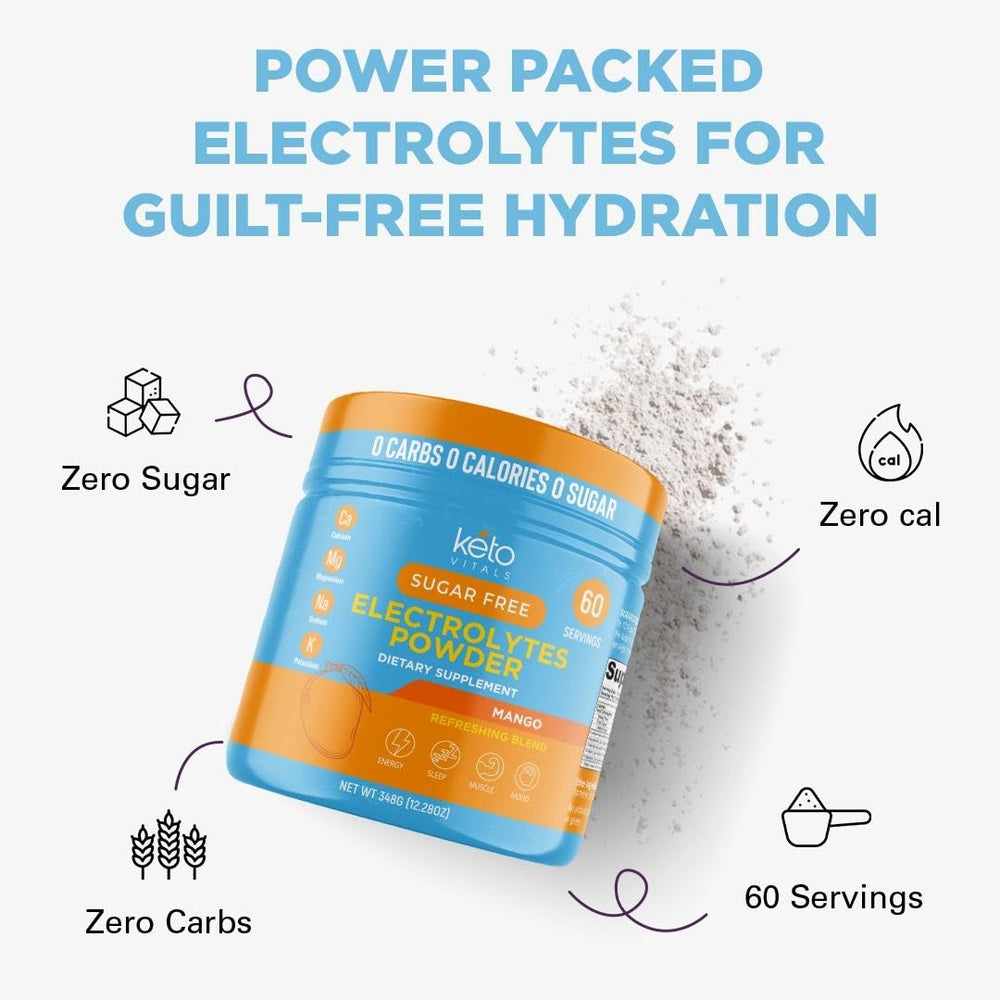 Keto Vitals electrolytes ingredients list highlights essential minerals.