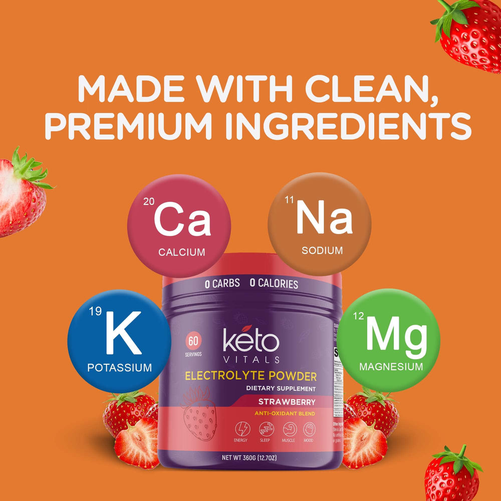 Keto Vitals sugar-free electrolyte mix delivers flavor with no sugar