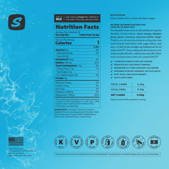 Keto Chow SALTT Blue Slushies zero sugar hydration option during travel