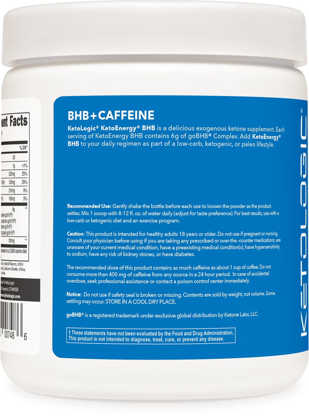 Ketologic BHB KetoEnergy powder mixed with water, ready to fuel training sessions.