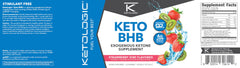 Ketologic Keto BHB bottle with scoop highlighting 30 servings