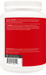 Ketologic Keto Meal powder vanilla tub label showing macro balance