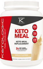 Ketologic Keto Meal replacement shake vanilla bottle for convenient keto nutrition