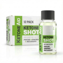 Made in the USA label on KetoneAid Ketone Shot bottle