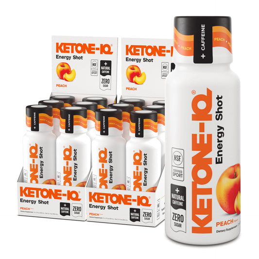Ketone-IQ green tea caffeine shot bottle delivers clean energy for workouts