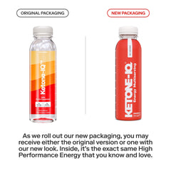 Ketone-IQ No Caffeine label readability close-up