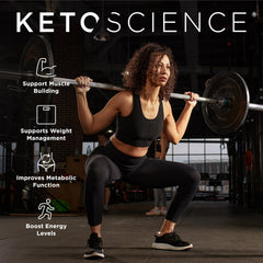 Keto Science Ketogenic Meal Shake nutrition panel highlighting fats, protein, and net carbs