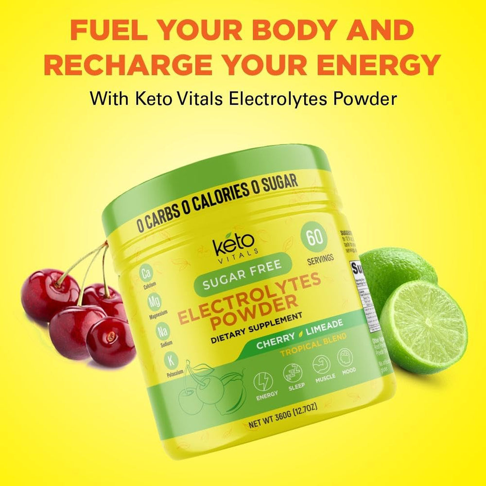 Keto Vitals Electrolytes being mixed in a water bottle for on-the-go hydration