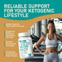 KetoZest Keto ACV BHB capsules label emphasizes vegan, gluten-free formula